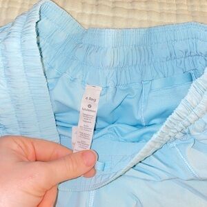 Lululemon Hotty Hot shorts 2.5”. Color light blue. Size 4